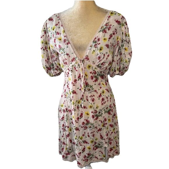 LPA Lazaro Pink Floral Sun Dress in Florenza Print Size XS - Picture 3 of 12